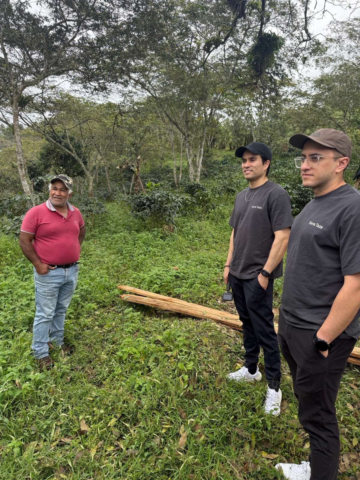 Terra Taza team at the coffee farm