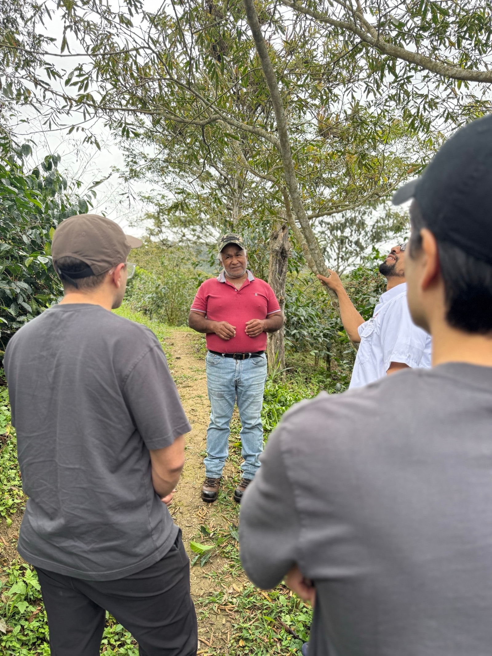 Visiting coffee producers in Honduras